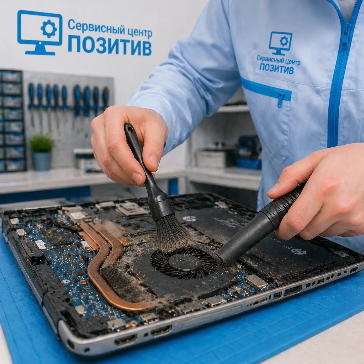 чистка ноутбука HP в Шелехове