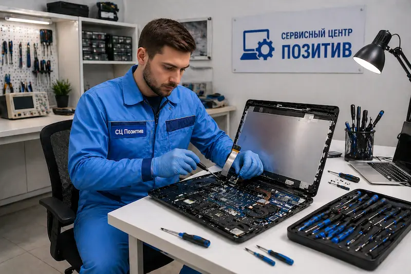 Замена шлейфа матрицы ноутбука в Шелехове