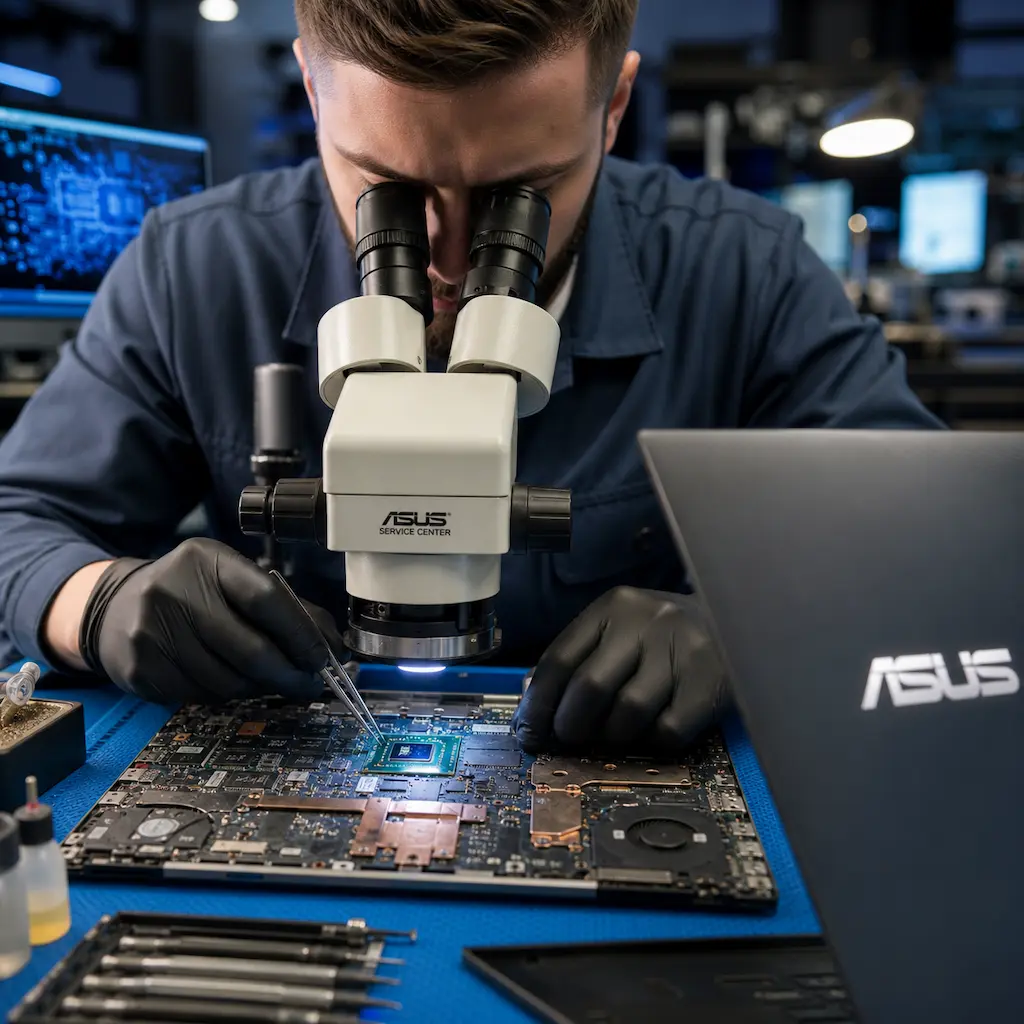 Замена видеокарты ноутбука Asus в Шелехове