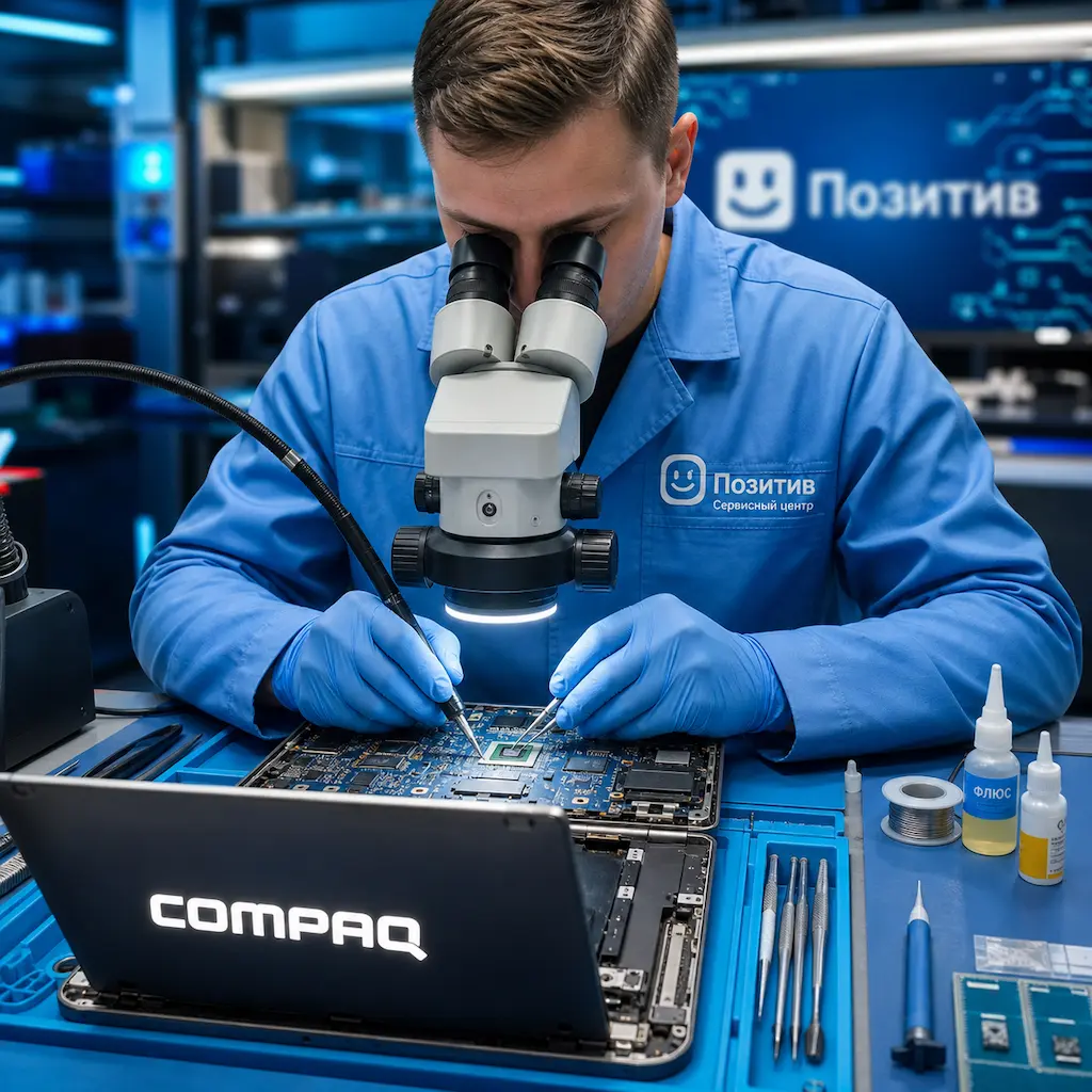 Замена видеокарты ноутбука Compaq в Шелехове