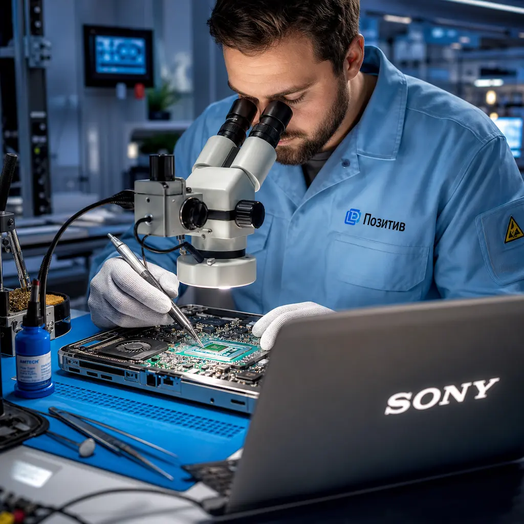 Замена видеокарты ноутбука Sony в Шелехове
