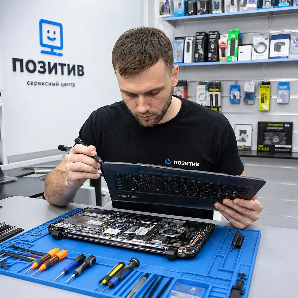 заменить клавиатуру на ноутбуке Emachines в Шелехове