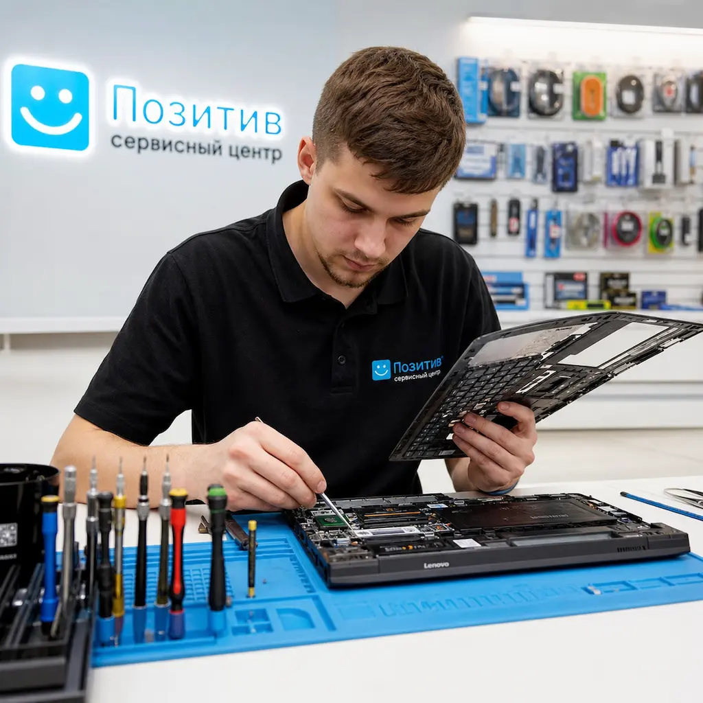 заменить клавиатуру на ноутбуке Lenovo в Шелехове