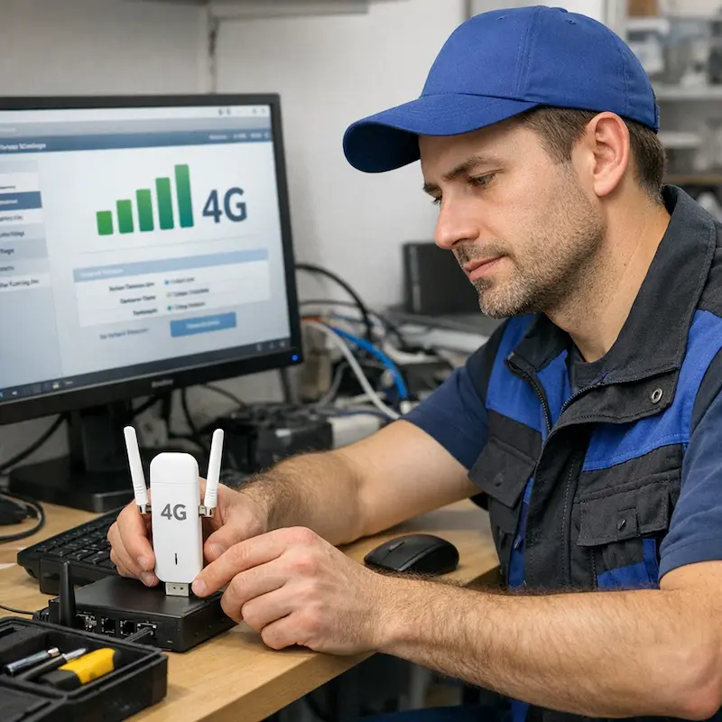 Настройка LTE модема в Шелехове