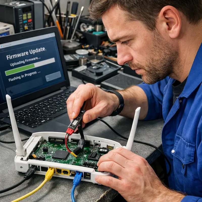 Обновление прошивки роутера в Шелехове