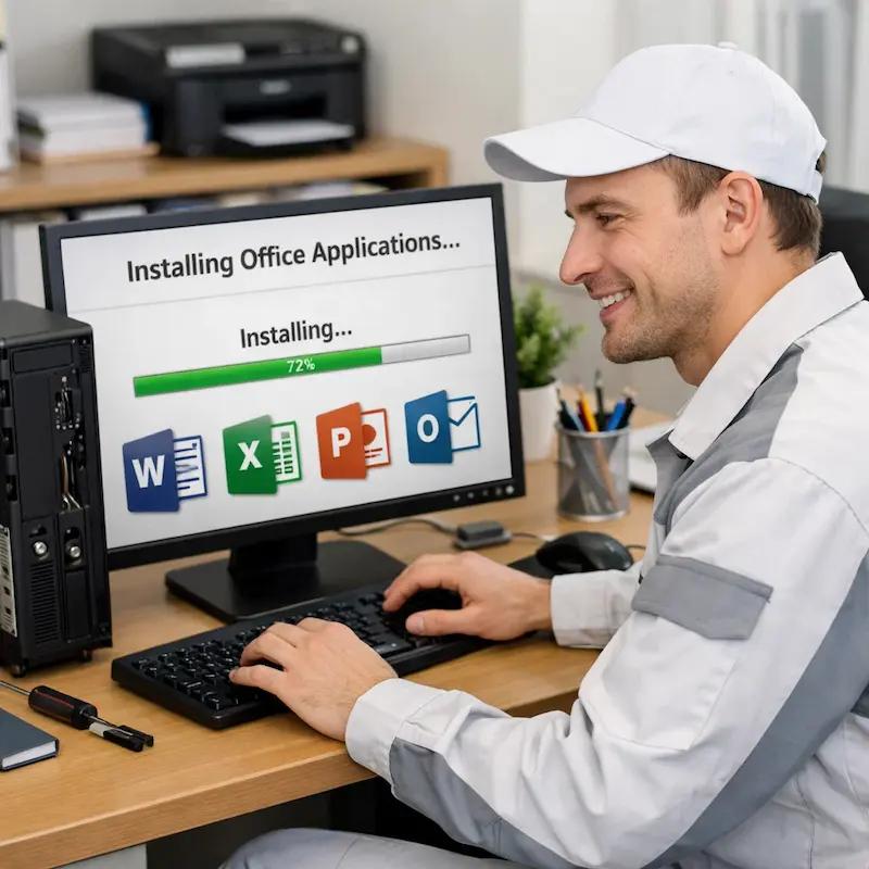 Установка и настройка программ на компьютере в Шелехове