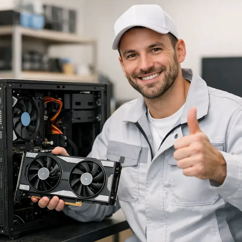 установка видеокарты на ПК в Шелехове