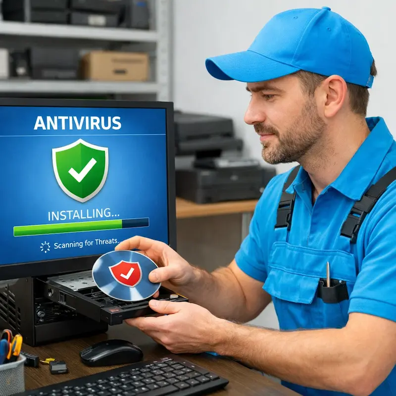 Установка антивируса в Шелехове на дому