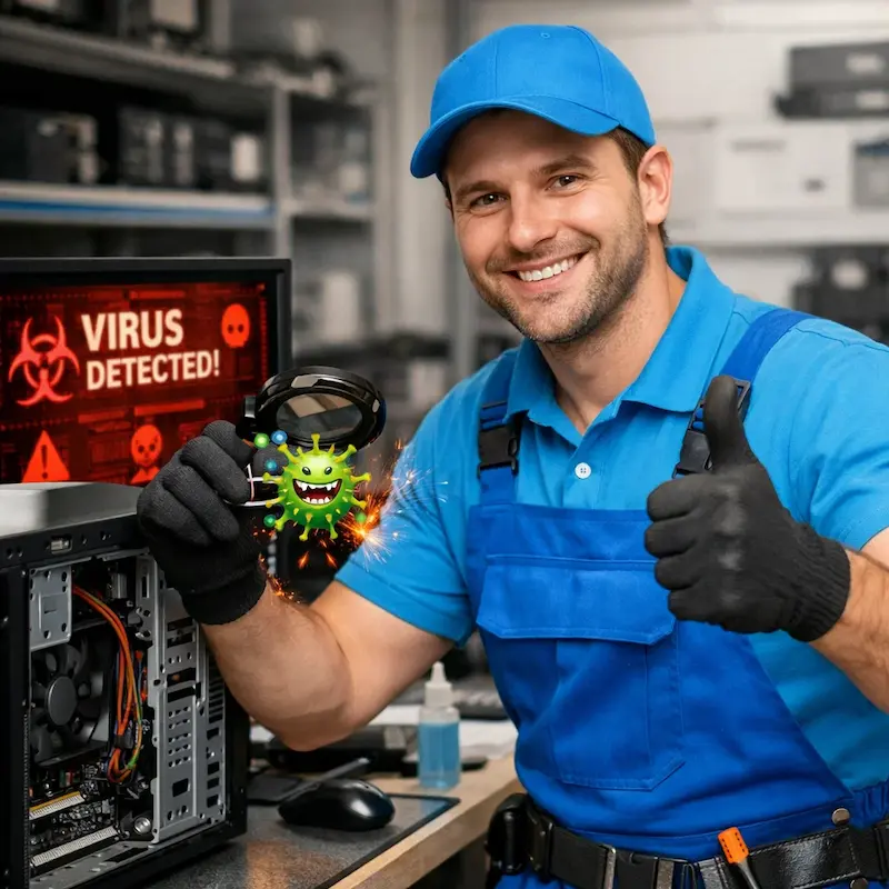 Удаление вирусов с компьютера в Шелехове